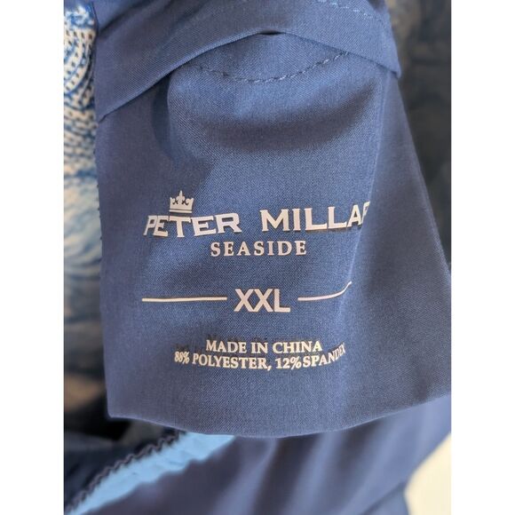 Peter Millar Seaside Swim Trunks Blue Men's Size 2XL/XXL - Picture 12 of 13